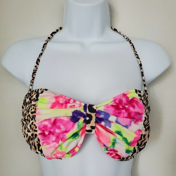 Victoria Secret Large Bandeau Bikini Top Tropical - Picture 1 of 7